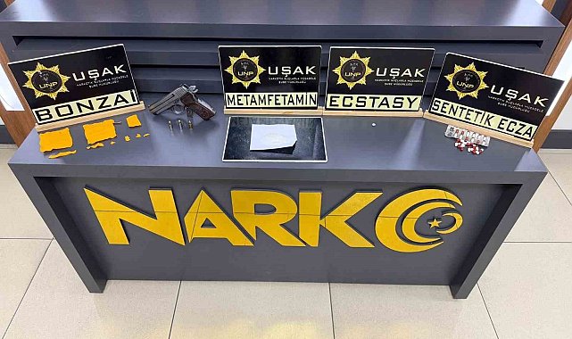 Uşak'ta uyuşturucu operasyonu: 3 tutuklama