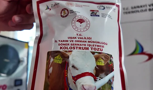 Uşak'ta Türkiye'nin ilk dondurarak kurutma kolostrom tesisi kuruldu... Hayvancılıkta yenilikçi adım hayata geçti