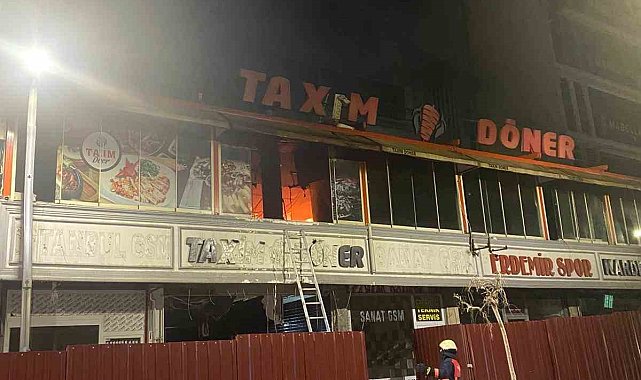 Van'da dönerci dükkanında korkutan yangın