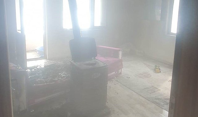 Van'da ev yangını