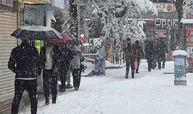 Van'da Mart sürprizi: Bahar beklerken kar kapıya dayandı