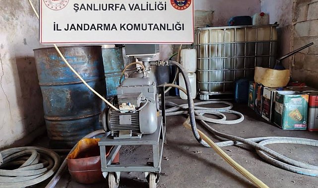 Viranşehir'de kaçak akaryakıt operasyonu : 1 gözaltı