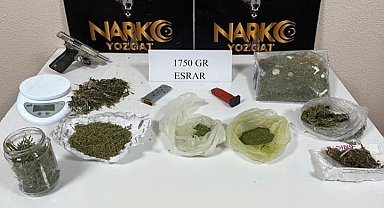 Yozgat'ta bin 750 gram esrar ele geçirildi