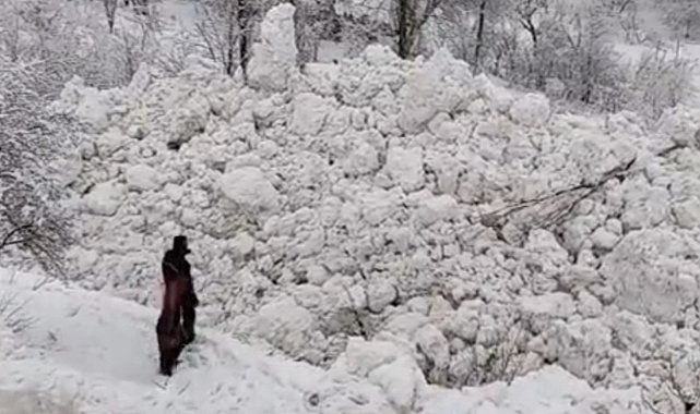Yüksekova'da aynı bölgede ikinci çığ