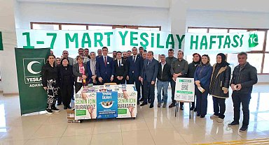 Yüreğir Kaymakamlığında Yeşilay Haftası standı açıldı