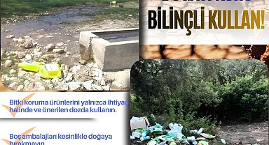 Zirai ilaç ambalajını doğaya atan üreticiye 26 bin 360 TL ceza