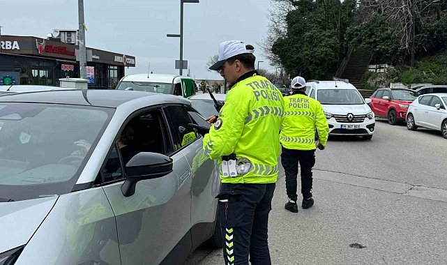 Zonguldak'ta trafik polislerinden denetim