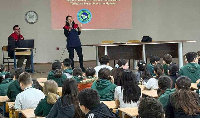 6. Sınıf öğrencilerine organik tarım ve kahverengi kokarca eğitimi verildi