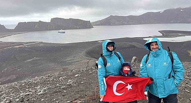 7 yaşındaki Pars, Güney Kutbu'nda Türk bayrağı açtı