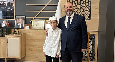 8 Ayda hafızlık eğitimini tamamladı