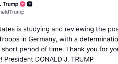 ABD Başkanı Trump: "Almanya'daki askerlerimizin sayısını azaltmayı düşünüyoruz"
