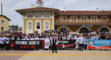 Adana'da eğitimciler Şanlıurfa'daki saldırıyı kınadı