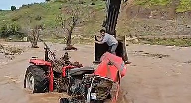 Afrin Çayı'nda mahsur kalan şahıs kurtarıldı