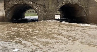 Ağrı'da kar suyu dereleri coşturdu