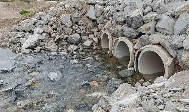 Akdağ Tabiat Parkı'nın çöken yolu tamir edildi