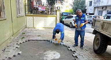 Akdeniz'de yol ve kaldırımlar yenileniyor