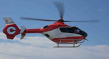 Ambulans helikopter yeni doğan bebek için zamanla yarıştı