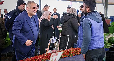 Ankara Keçiören'de Başkan Özarslan'dan pazaryeri ziyareti