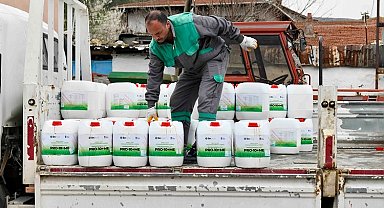 Ankaralı üreticiye sıvı gübre desteği