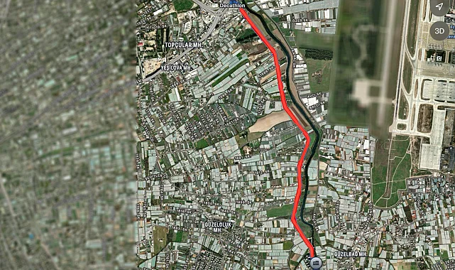 Antalya Muratpaşa'da DSİ kanal yoluna iyileştirme