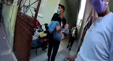 Apartmanda korkutan yangın: 9 kişi tahliye edildi