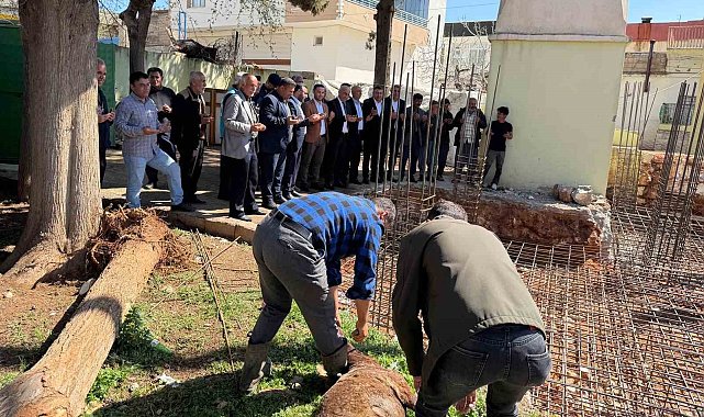 Araban'da depremde yıkılan Fıstıklıdağ Mahallesi Camisinin temeli atıldı