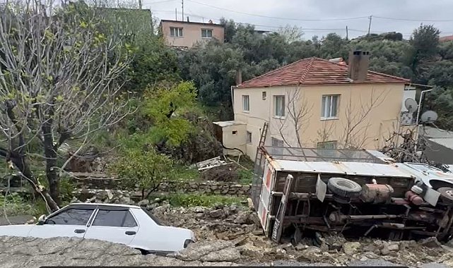 Aşırı yağışlar Söke'de hayatı olumsuz etkiliyor