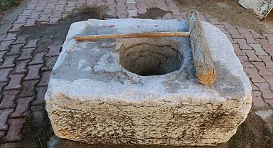 Asırlık dibek, köyün ortak mirası oldu