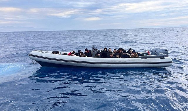 Aydın açıklarında göçmen operasyonu