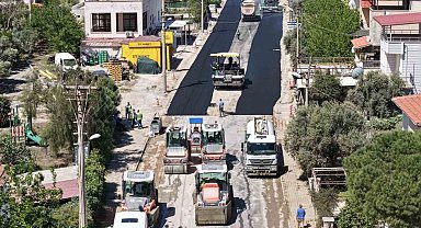 Aydın Büyükşehir Akbük yolunu yeniliyor