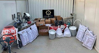 Aydın polisinden zehir üretimine ağır darbe: 271 kilo 860 gram ham madde ele geçirildi