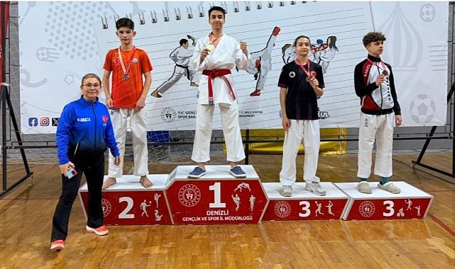 Aydınlı sporcular Denizli'den dereceyle döndü