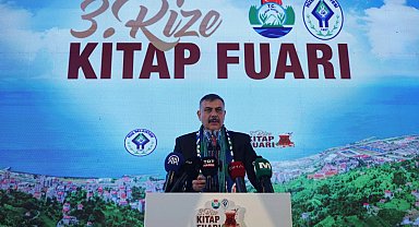 Bakan Çiftçi Rize Kitap Fuarı'nın açılışına katıldı