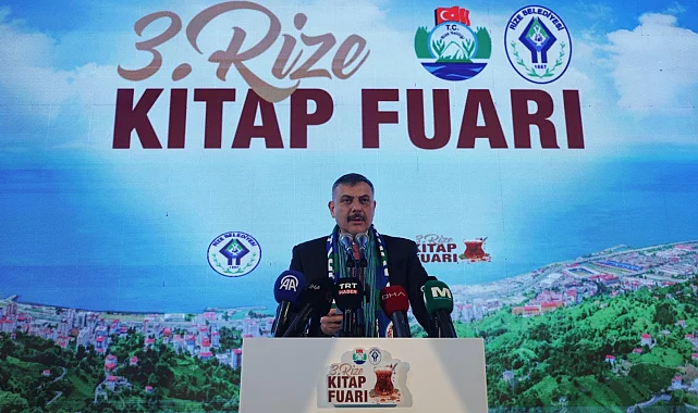 Bakan Çiftçi Rize Kitap Fuarı'nın açılışına katıldı