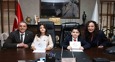 Başkan Şimşek 23 Nisan'ı çocuklarla beraber geçirdi