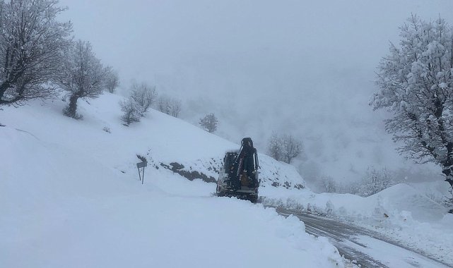 Batman'da kapalı olan ilçeler arası yol ulaşıma açıldı