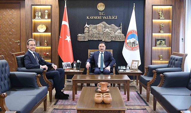 Belçika Ankara Büyükelçisi'nden Vali Çiçek'e ziyaret