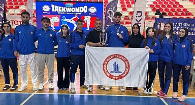 BEUN, Tekvando Şampiyonası'ndan Altın Madalya ve 3'üncülük kupası ile döndü