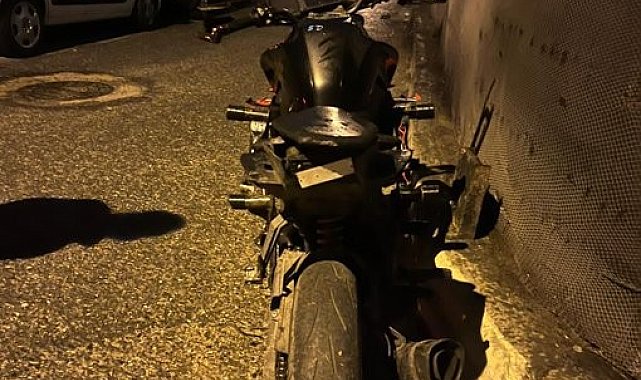 Beykoz'da abartı egzozlu motosiklet sürücüsüne 454 bin lira ceza