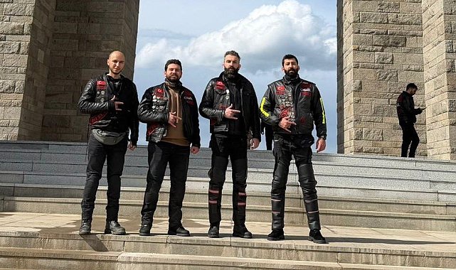 Bilecikli motosikletçiler Çanakkale'de buluştu