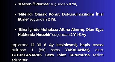 Bingöl'de hapis cezası bulunan şahıs yakalandı