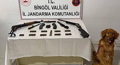 Bingöl'de silah ve mühimmat ele geçirildi