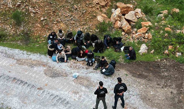 Bodrum'da 6'sı çocuk 21 düzensiz göçmen yakalandı