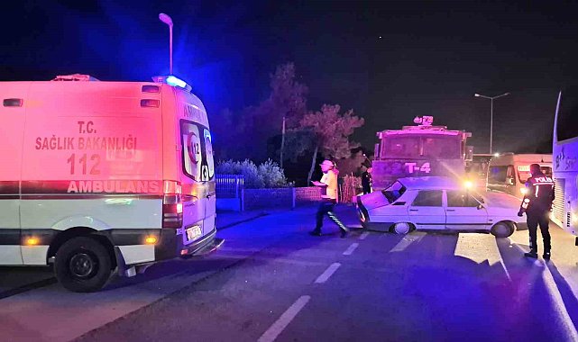 Bodrum'da TOMA, otomobile çarptı
