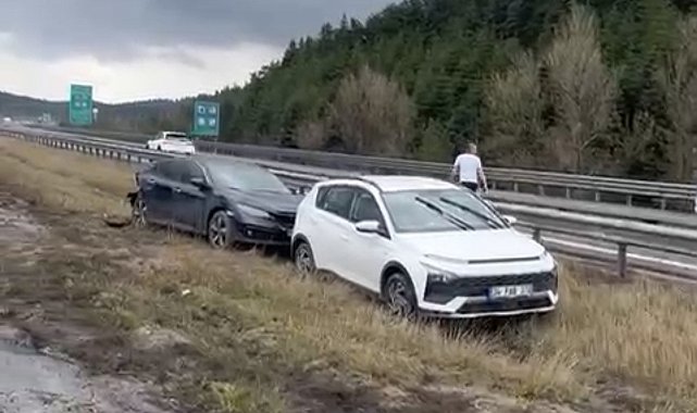 Bolu'da TEM Otoyolu'nda 10 araçlı zincirleme kaza: 6 yaralı