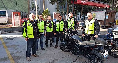 Buldanlı motosikletçilerden 'Güvenli Sürüş' çıkarması