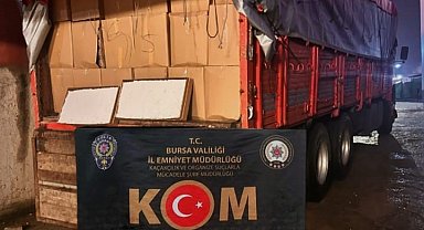 Bursa'da 4 milyonun üzerinde dolu makaron ele geçirildi