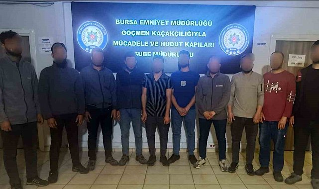 Bursa'da göçmen kaçakçılığına darbe