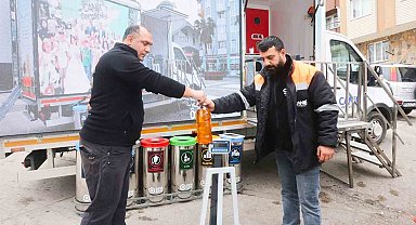 Canik'te atığı getirene nakit iade