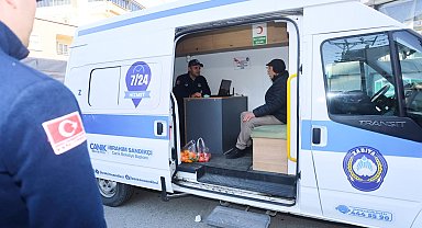 Canik'te Mobil Zabıta Çözüm Merkezi ile talep ve öneriler yerinde dinleniyor